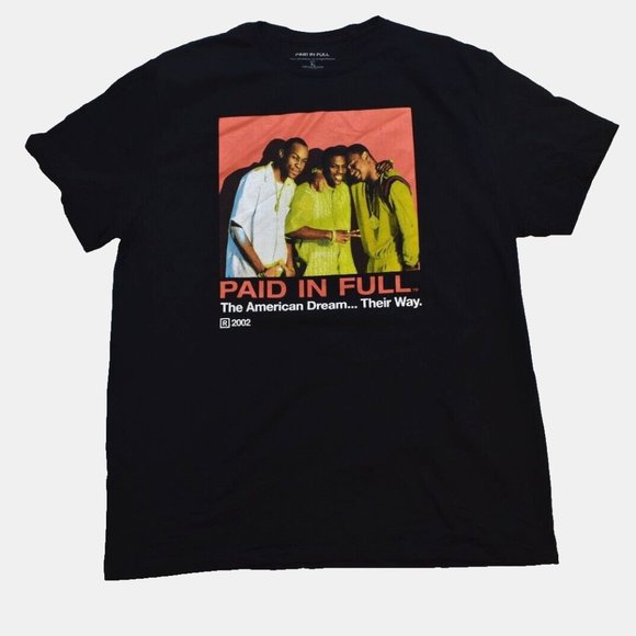 Paid In Full Mens The American Dream..Their Way Movie Poster Shirt New - Picture 1 of 3